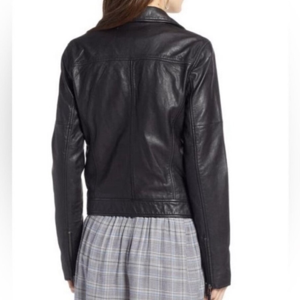 TREASURE & BOND Leather Moto Jacket - Size M - Picture 2 of 6